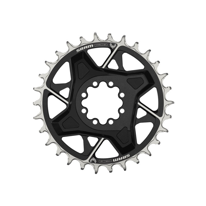 SRAM Chain Ring T-TYPE 32T DM 3mm Offset Eagle (including 8 bolts) Black - X0 D1