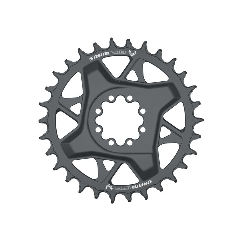 SRAM Chain Ring T-TYPE 34T DM 0mm Offset Eagle (including 8 bolts) Black - XXSL D1