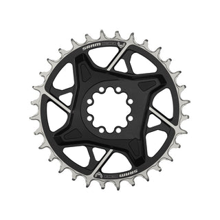 SRAM Chain Ring T-TYPE 38T DM 3mm Offset Eagle (including 8 bolts) Black - XXSL D1
