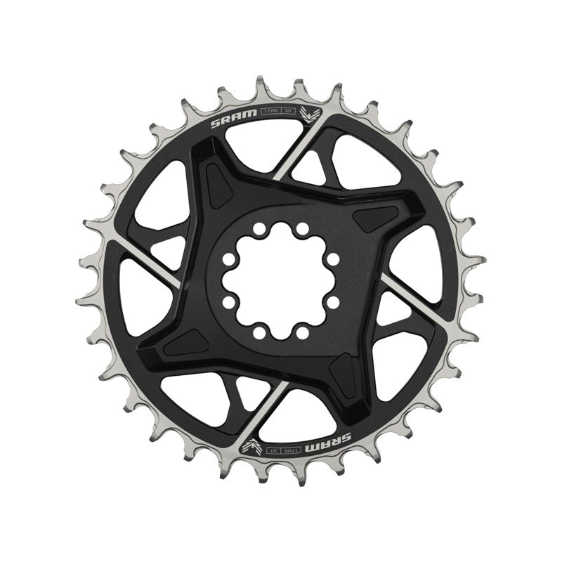 SRAM Chain Ring T-TYPE 36T DM 3mm Offset Eagle (including 8 bolts) Black - XXSL D1