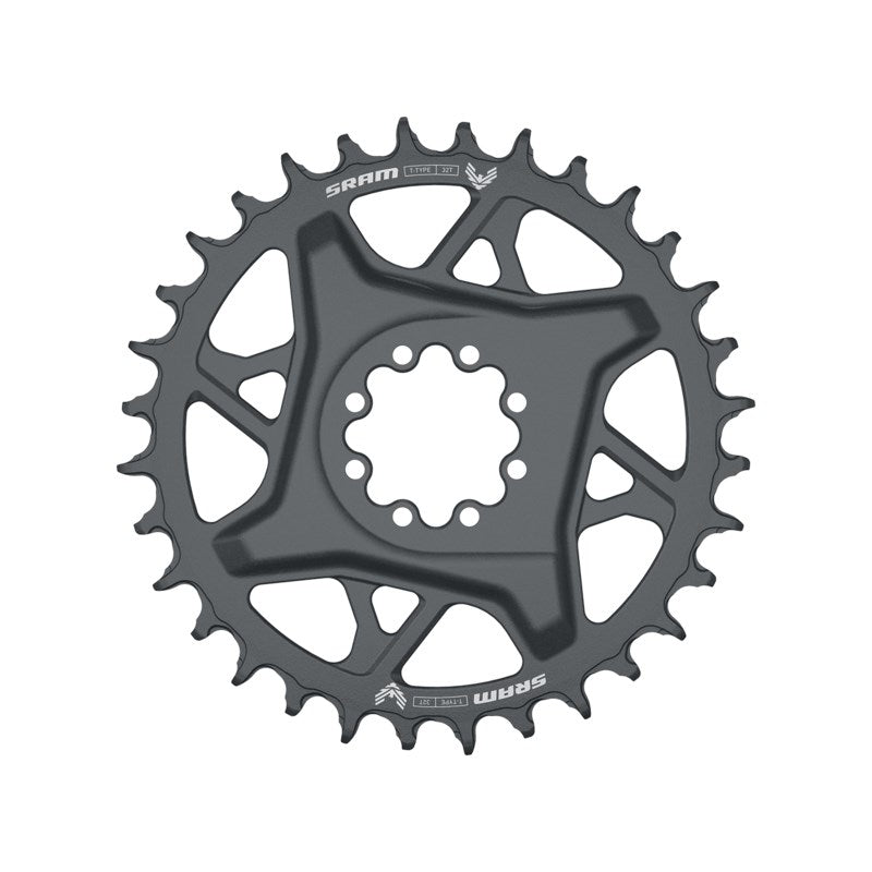 SRAM Chain Ring T-TYPE 36T DM 0mm Offset Eagle (including 8 bolts) Black - XXSL D1