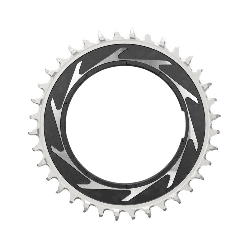 SRAM Chain Ring T-TYPE 38T Powermeter Threaded 3mm Offset Eagle (including pin thread backup and screw) - Black/Silver XXSL D1