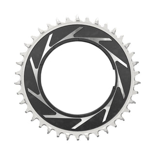SRAM Chain Ring T-TYPE 38T Powermeter Threaded 0mm Offset Eagle (including pin thread backup and screw) - Black/Silver XXSL D1