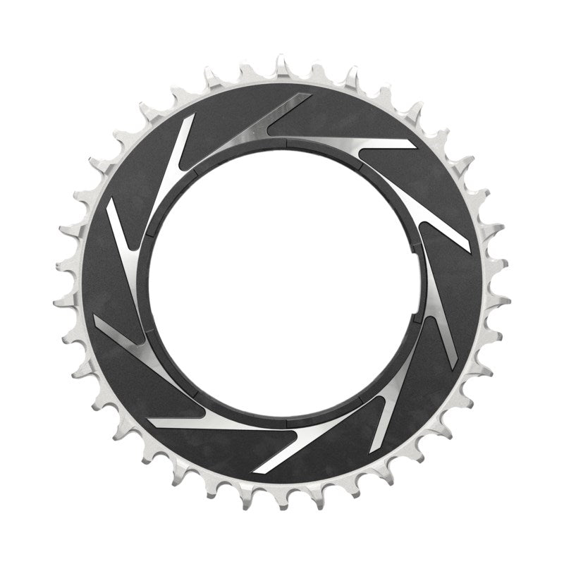 SRAM Chain Ring T-TYPE 34T Powermeter Threaded 0mm Offset Eagle (including pin thread backup and screw) - Black/Silver XXSL D1