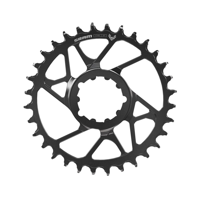 SRAM Chain Ring T-TYPE Eagle 32T Steel DM 3mm Offset Eagle (including 8 bolts) Silver - Eagle 90