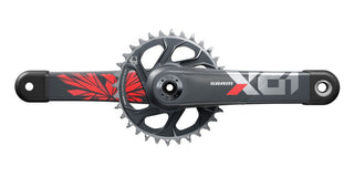 SRAM Crankset X01 Eagle 55mm Chainline DUB 12s 170 w DM 32T X-SYNC 2 Chainring Lunar Polar Black (DUB Cups/Bearings not included) C3