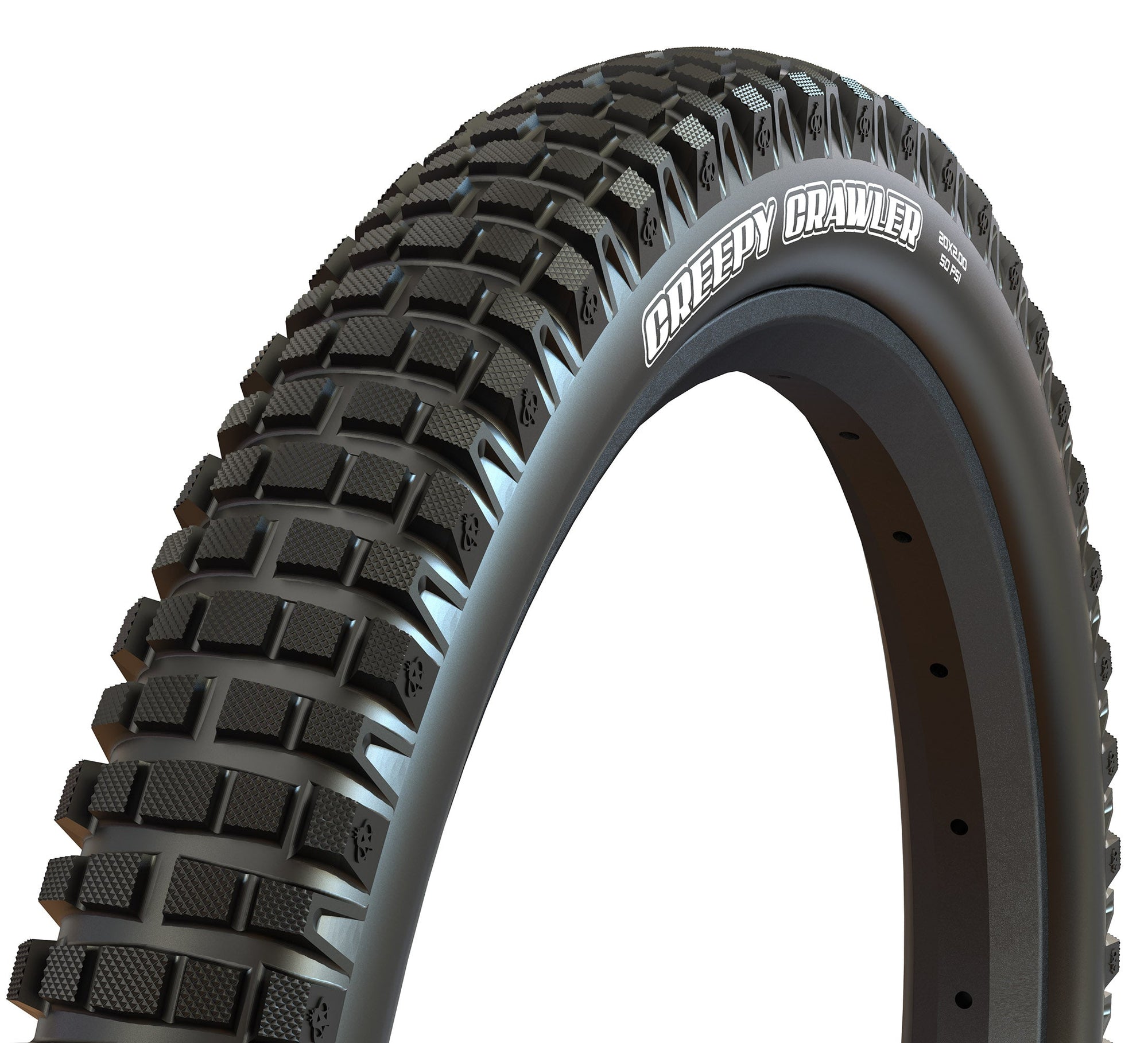 Maxxis Creepy Crawler 20 X 2.50 Wire Bead 25 TPI 42A Rear Tyre - Black