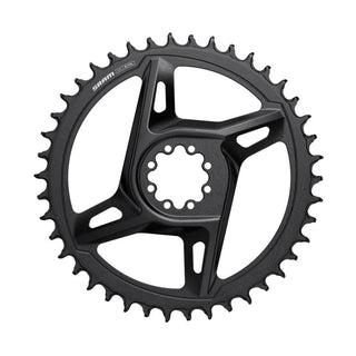 SRAM CHAIN RING ROAD 42T DM X-SYNC 6.5MM OFFSET - BLACK/SILVER (RED E1) Including 8 chainring bolts
