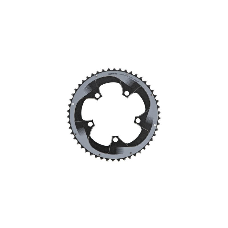SRAM Chain Ring Road Rival22 X-Glide R 50T Yaw 11 Speed S3 Hidden Bolt/Non-Hidden Bolt 110 Alum 5mm Silver BB30 or GXP (50-34)