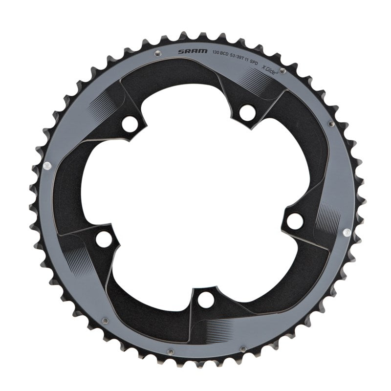 SRAM Chain Ring Road Red2012 X-Glide R 39T Yaw 10 speed S1 130 Alum 3mm BlastBlack (53-39)