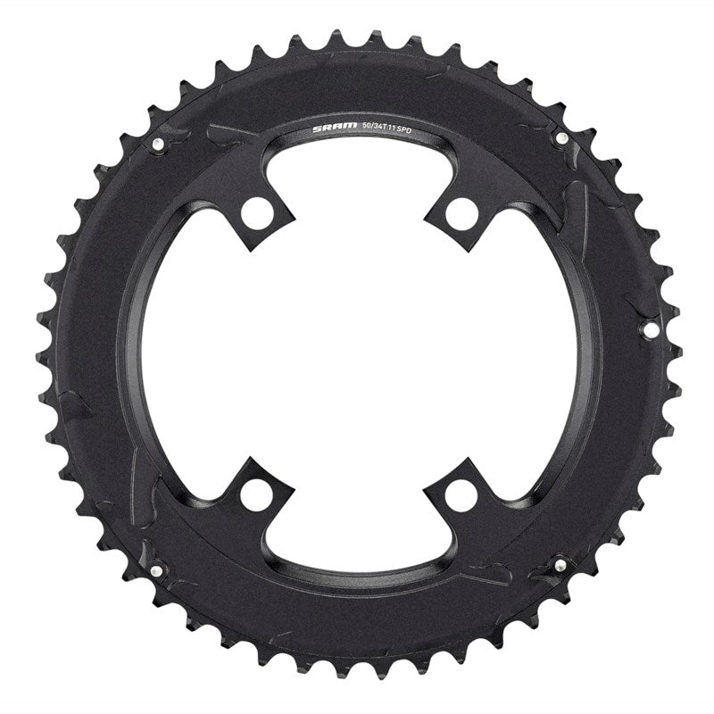 SRAM Chain Ring Road Asymmetrical 34T 110 Steel Black (50-34)