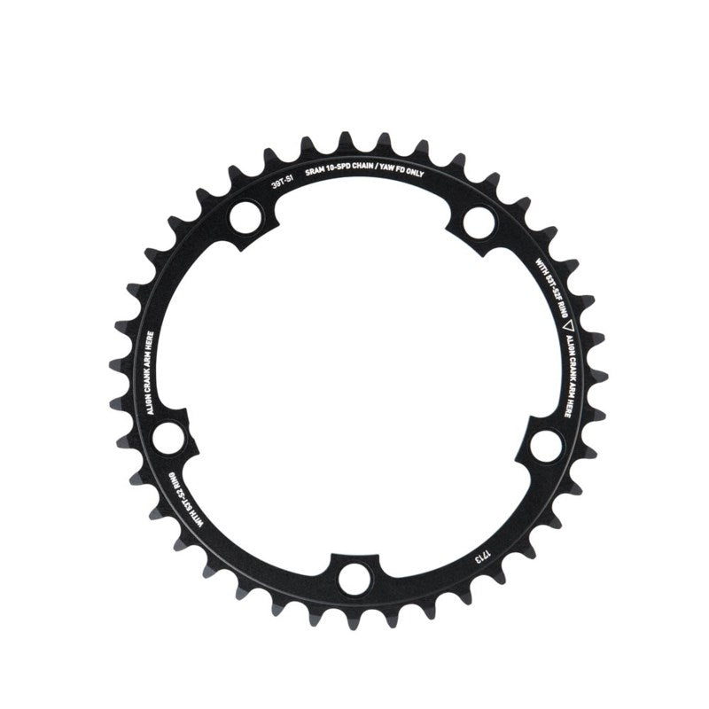 SRAM Chain Ring Road X-Glide R 52T Yaw 11 Speed S2 Hidden Bolt/Non-Hidden Bolt 110 Alum 5mm Silver BB30 or GXP (52-36)