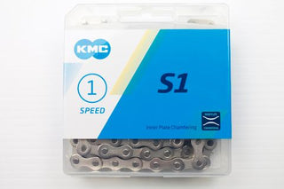 KMC CHAIN 1/2 x 1/8 x 112L, Z410A, (Chrome Look) SILVER/