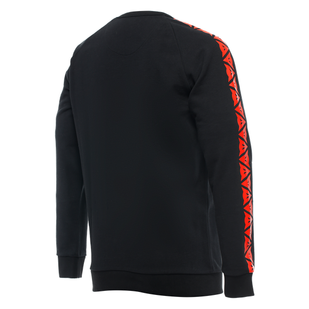 Dainese Casual Stripes Sweater - Black/Fluo-Red