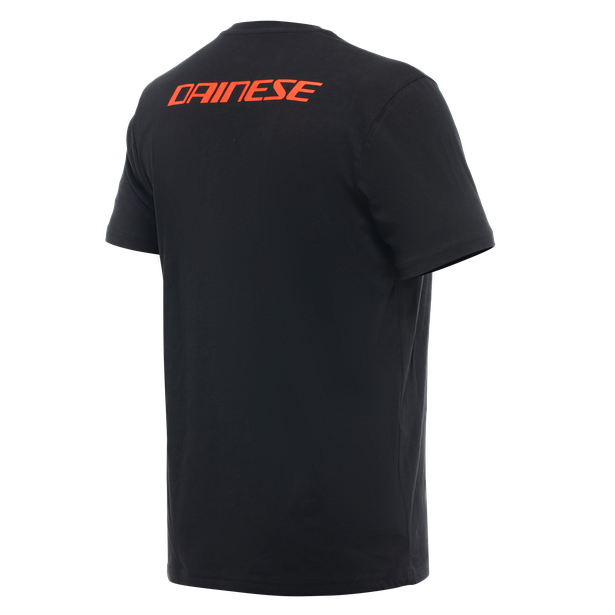Dainese Casual Logo T-Shirt - Black/Fluo-Red