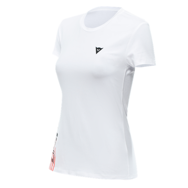Dainese Casual Logo Lady T-Shirt - White/Black