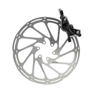 SRAM Disc Brake Level Silver Stealth 4 Piston -  Aluminum Lever - Stainless Hardware - Reach Adj - Black Ano Front 950mm Hose (includes MMX Clamp - Rotor/Bracket sold separately) C1