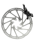 SRAM Disc Brake Level Silver Stealth 4 Piston -  Aluminum Lever - Stainless Hardware - Reach Adj - Black Ano Front 950mm Hose (includes MMX Clamp - Rotor/Bracket sold separately) C1
