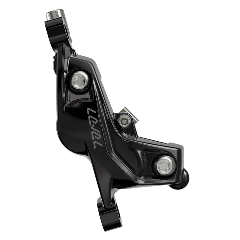 SRAM Disc Brake Level Silver Stealth 4 Piston -  Aluminum Lever - Stainless Hardware - Reach Adj - Black Ano Front 950mm Hose (includes MMX Clamp - Rotor/Bracket sold separately) C1