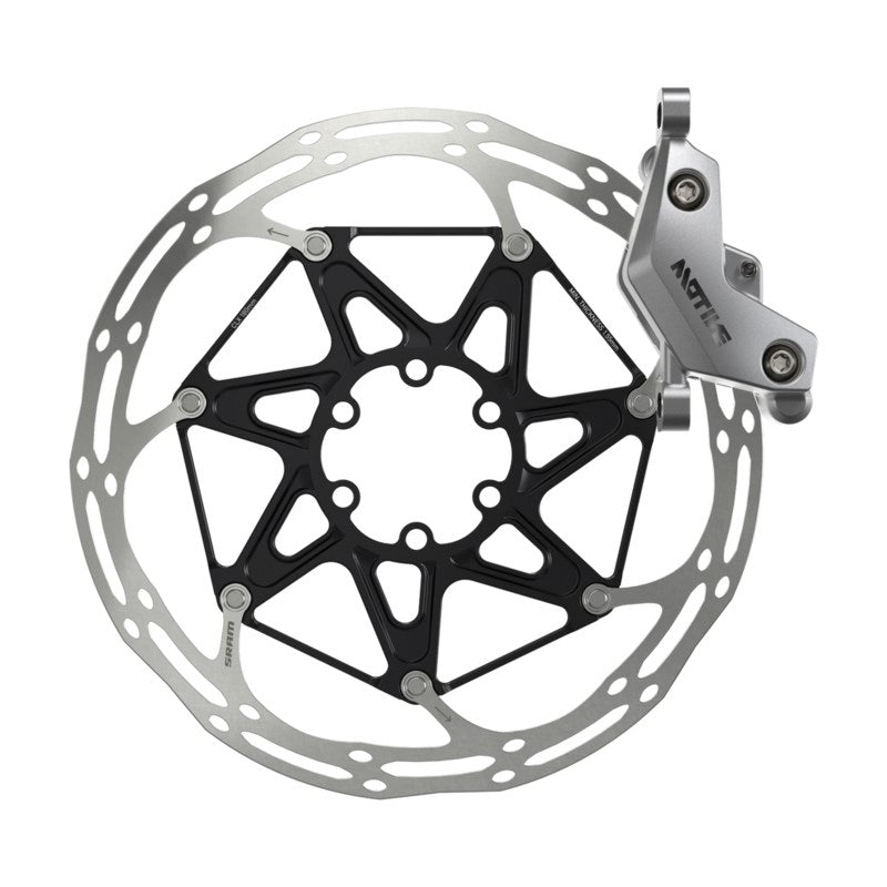 SRAM Disc Brake Motive Ultimate - Clear Ano - Bearing Carbon Lever -Tool Free Reach - Bleeding Edge - Front - 950mm Hose (includes MMX Clamp - Rotor/Bracket sold separately) A1