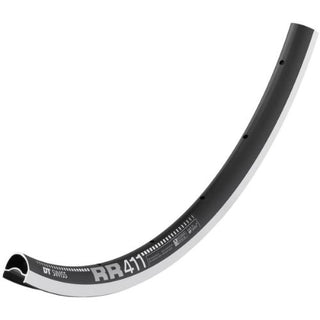 Hubs and Rims RR411 asymm 28h black 700c rim 435