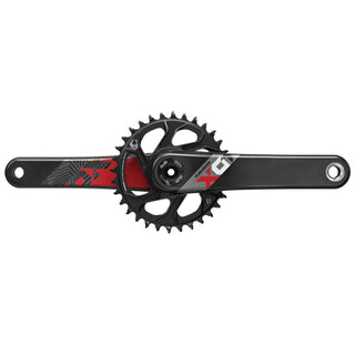 SRAM Crank X01 Eagle Fat Bike 5" DUB 12s 175 w Direct Mount 30t X-SYNC 2 Chainring Black (DUB Cups/Bearings Not Included)