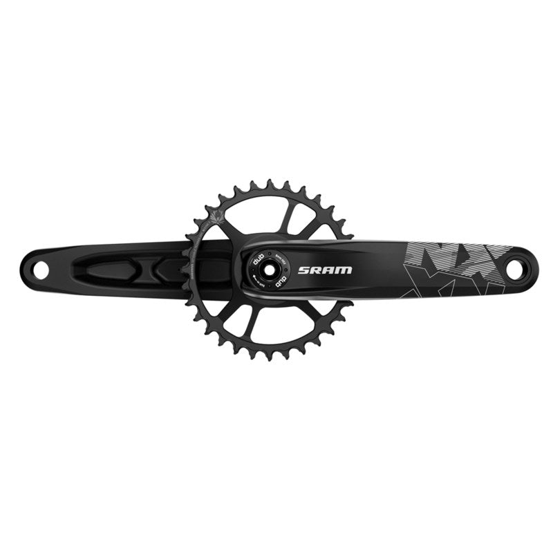 SRAM Crank NX Eagle Fat Bike 4" DUB 12s 170 w DM 30t X-SYNC 2 Steel Chainring Black (DUB Cups/Bearings Not Included)