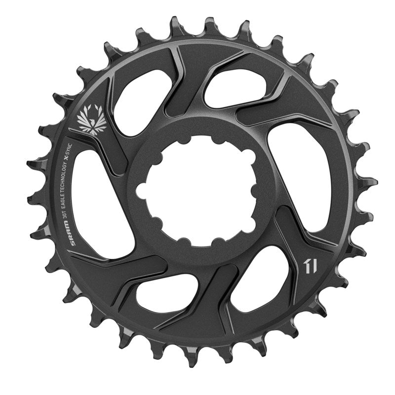 SRAM Chain Ring X-SYNC 2 Oval 32T DM 6mm Offset Alum Eagle Black