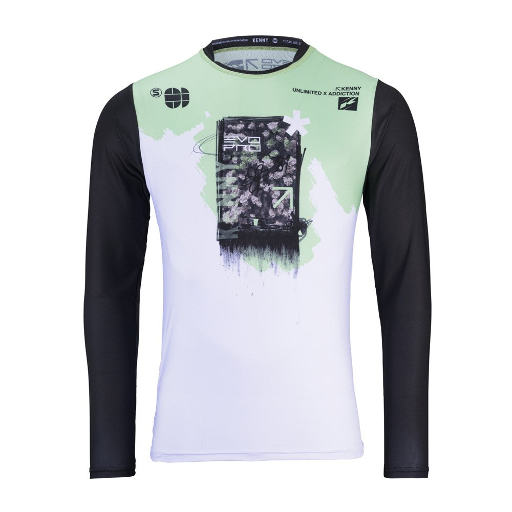 Kenny Evo Pro Racing Long Sleeves Jersey - Green White