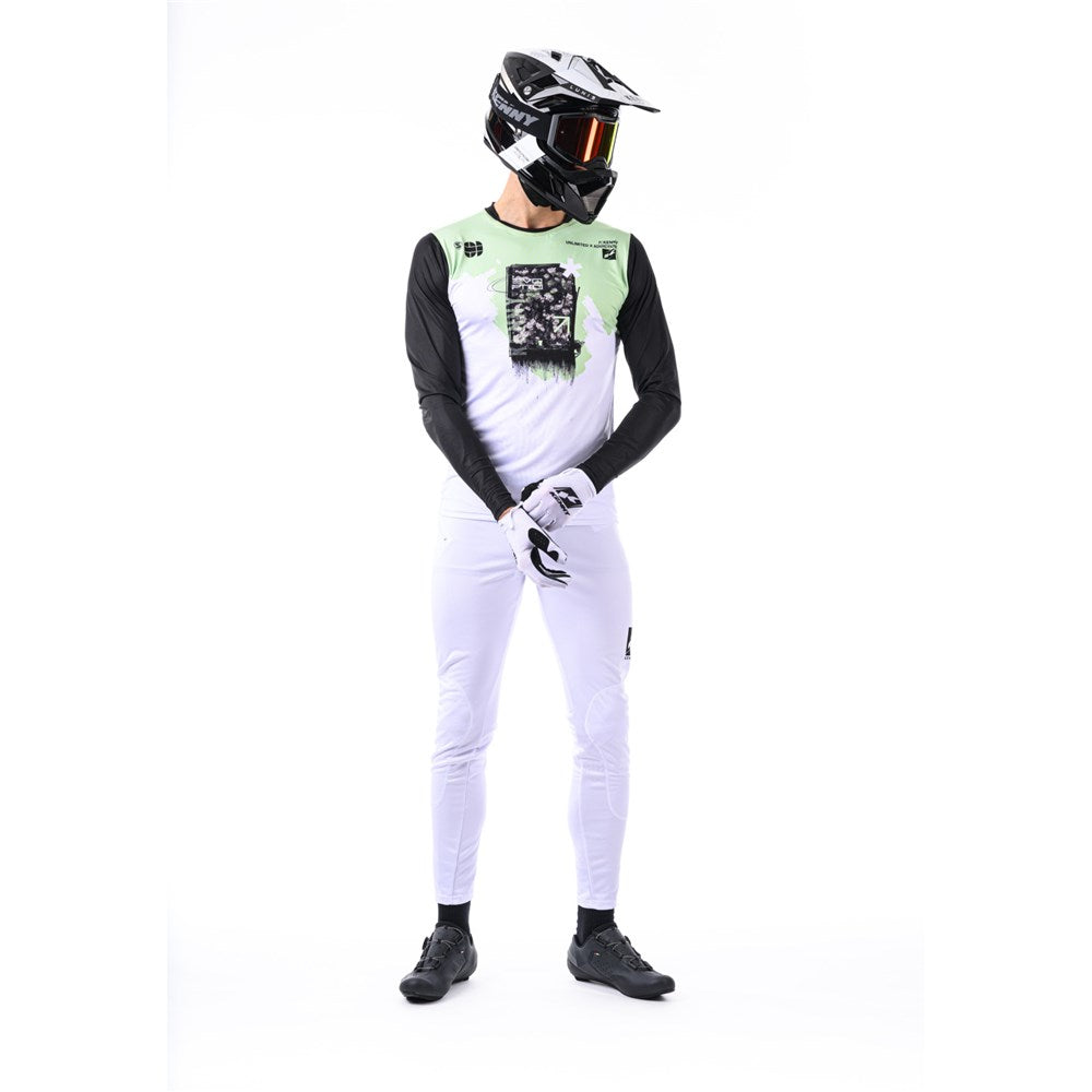Kenny Evo Pro Racing Long Sleeves Jersey - Green White