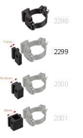 Extension 7.5mm clamp for front derailleur 34.9mm m6 x 23 bolt