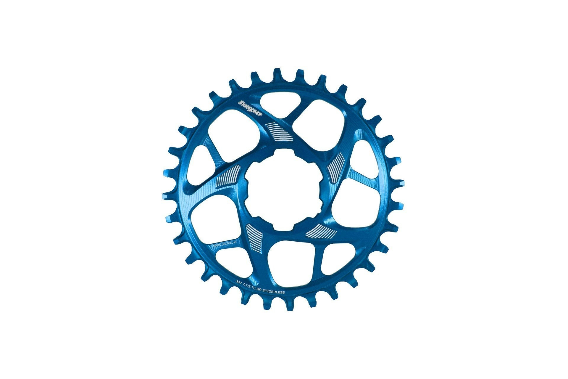 Hope R22 Spiderless Chainring - 28 Teeth Blue