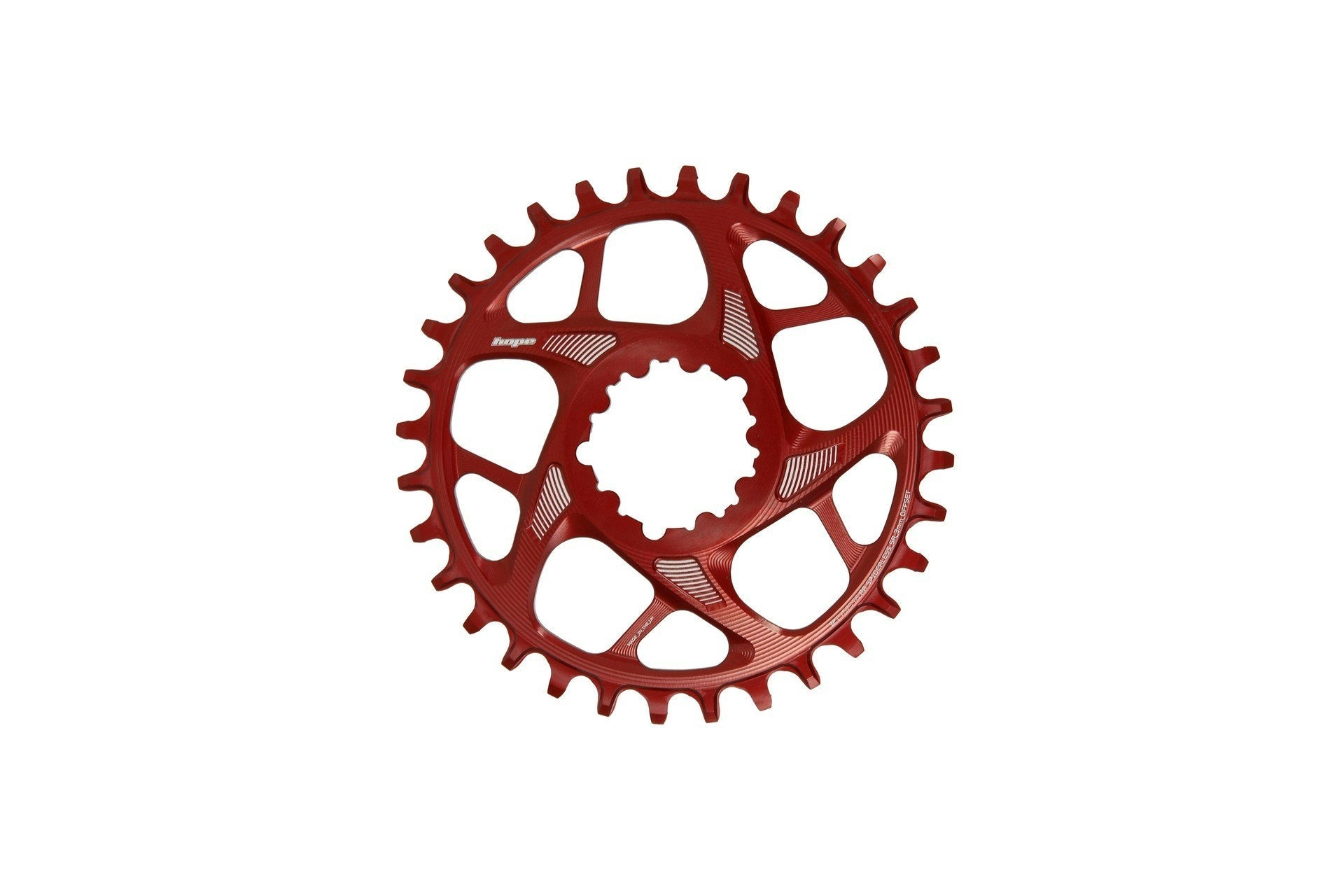 Hope R22 Spiderless Chainring SR3 - 28 Teeth Red