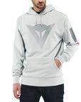 Dainese Fade Hoodie - Glacier-Gray/Dark-Gray/Red