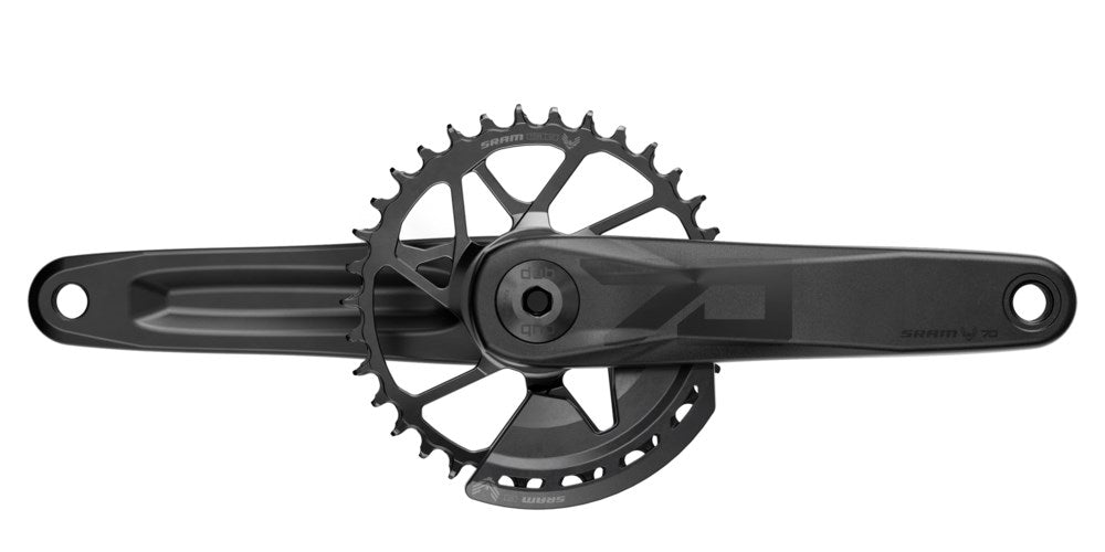 SRAM Crankset Eagle 70 CL55 DUB MTB Wide 165mm Black 2-guards 32t Steel T-Type (BB and BB DUB spacers are not included)