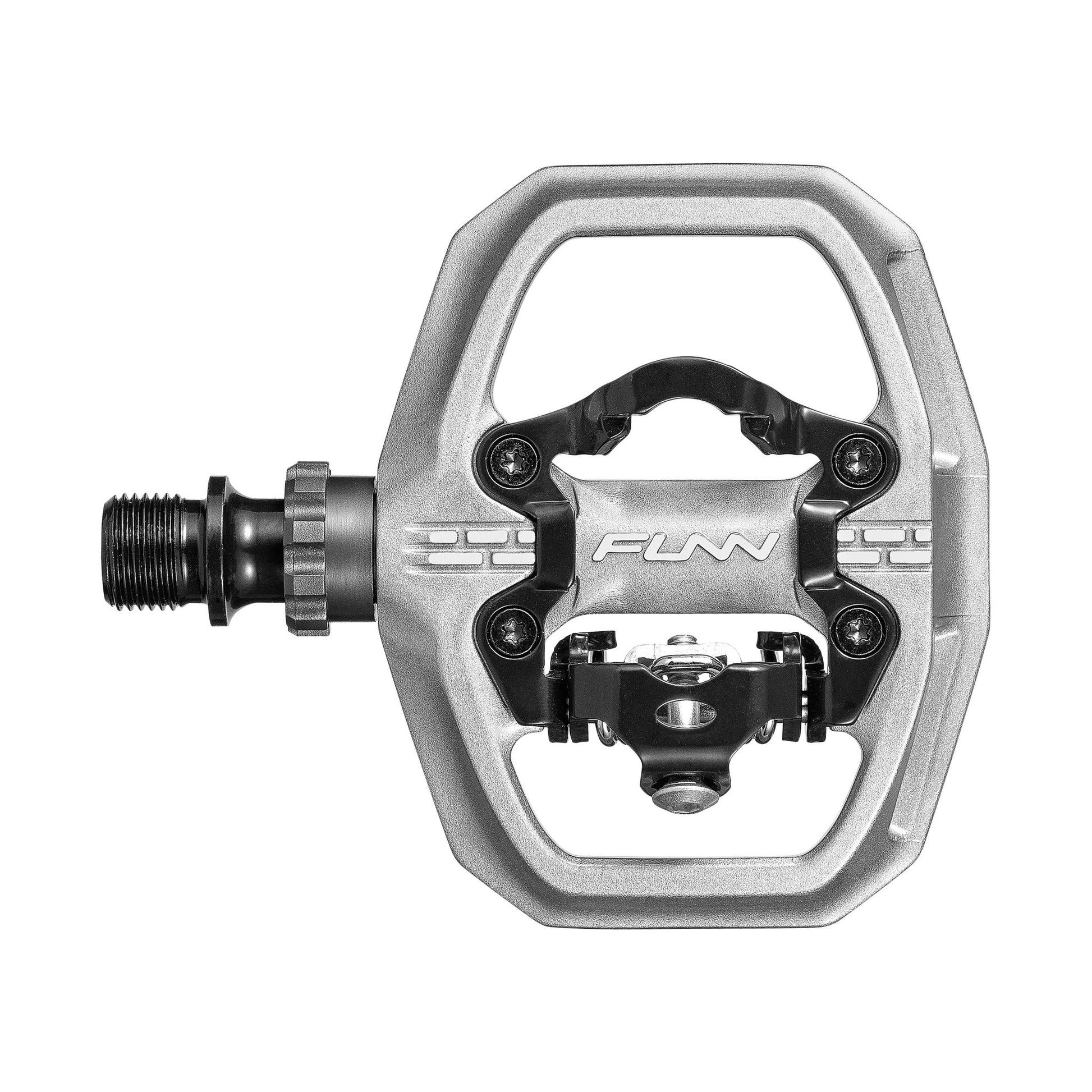 FUNN Clast SPD Single Side Clip-In Pedal Pair - Silver