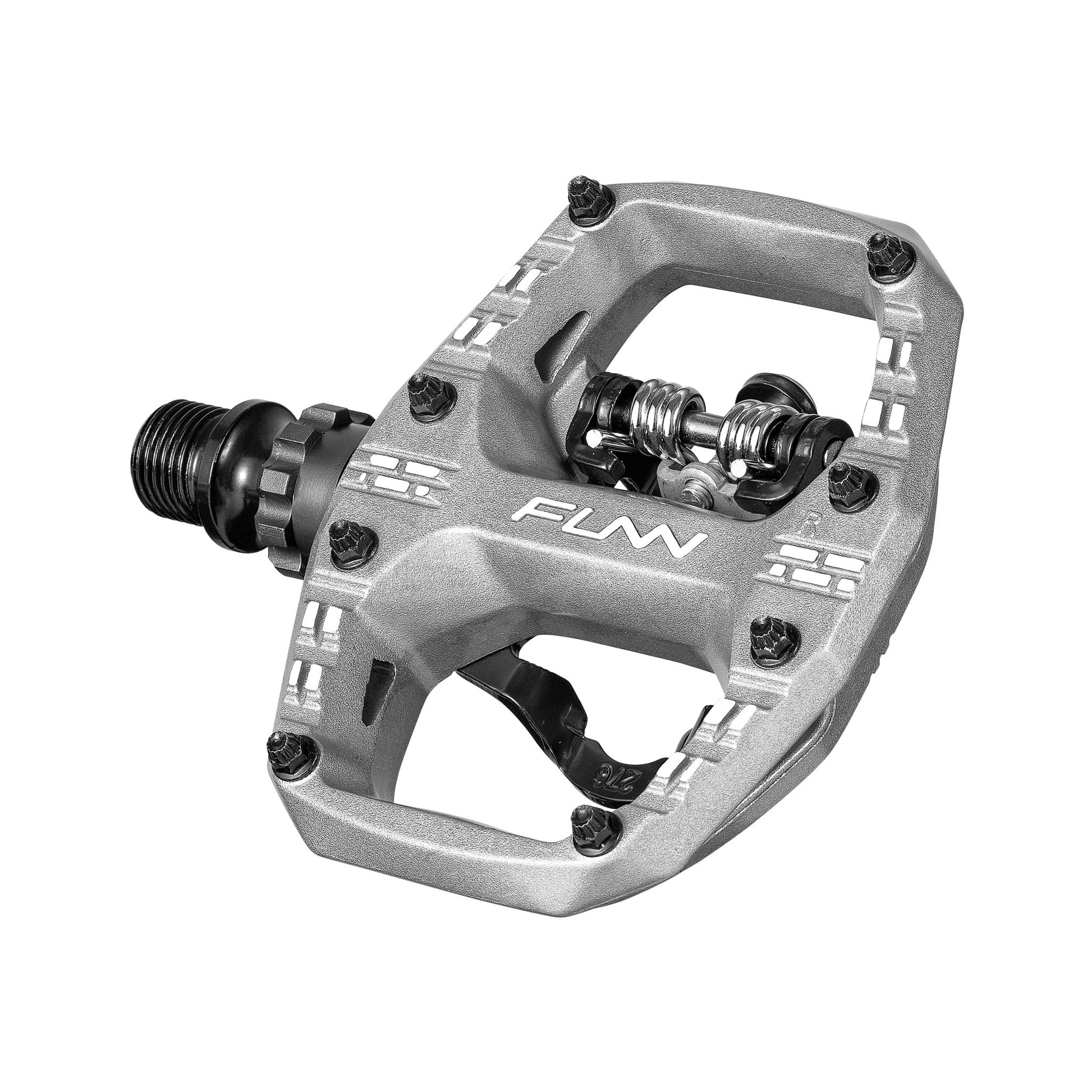 FUNN Clast SPD Single Side Clip-In Pedal Pair - Silver