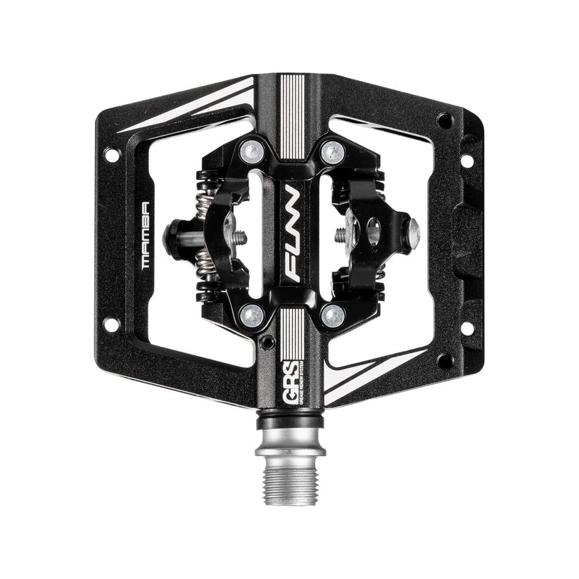 FUNN Mamba S SPD Clipless MTB Double Sided Pedal Pair - Black