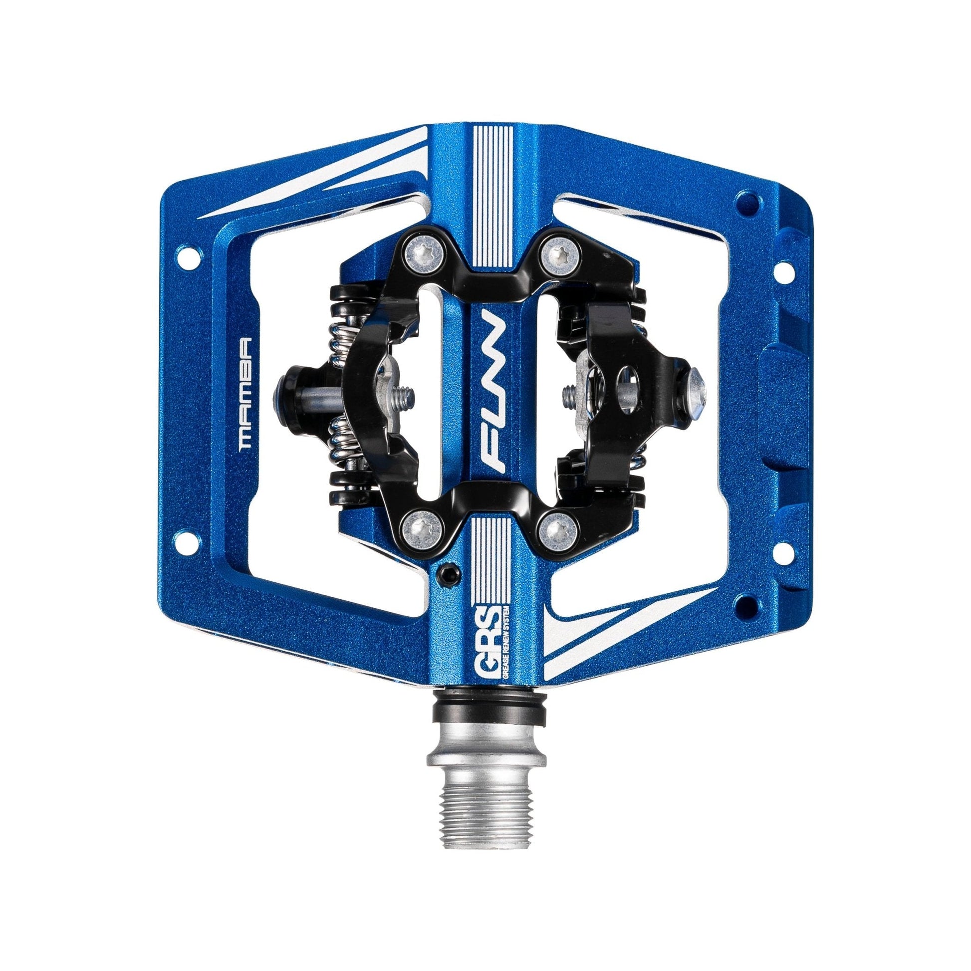 FUNN Mamba S SPD Clipless MTB Double Sided Pedal Pair - Blue