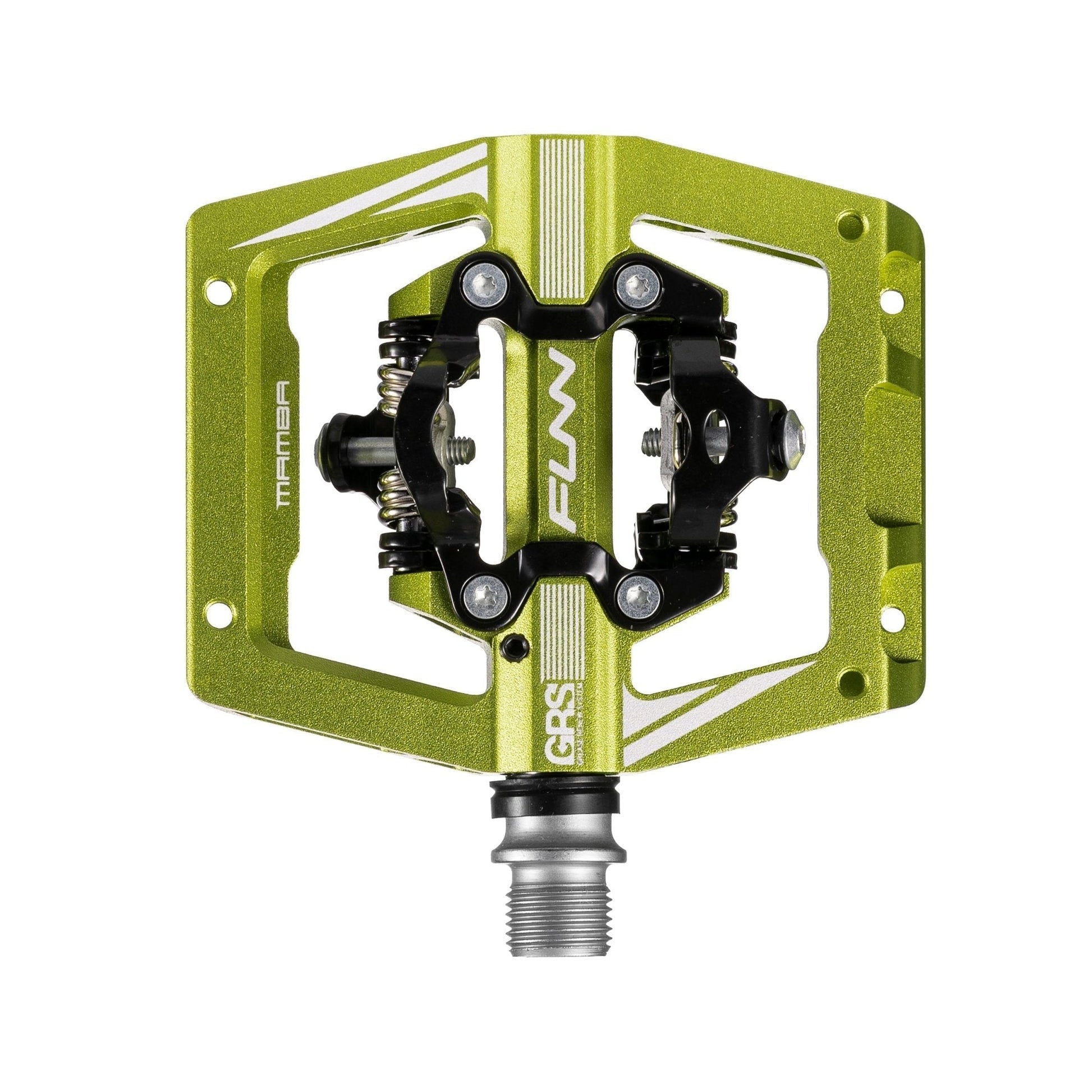 FUNN Mamba S SPD Clipless MTB Double Sided Pedal Pair - Wasabi