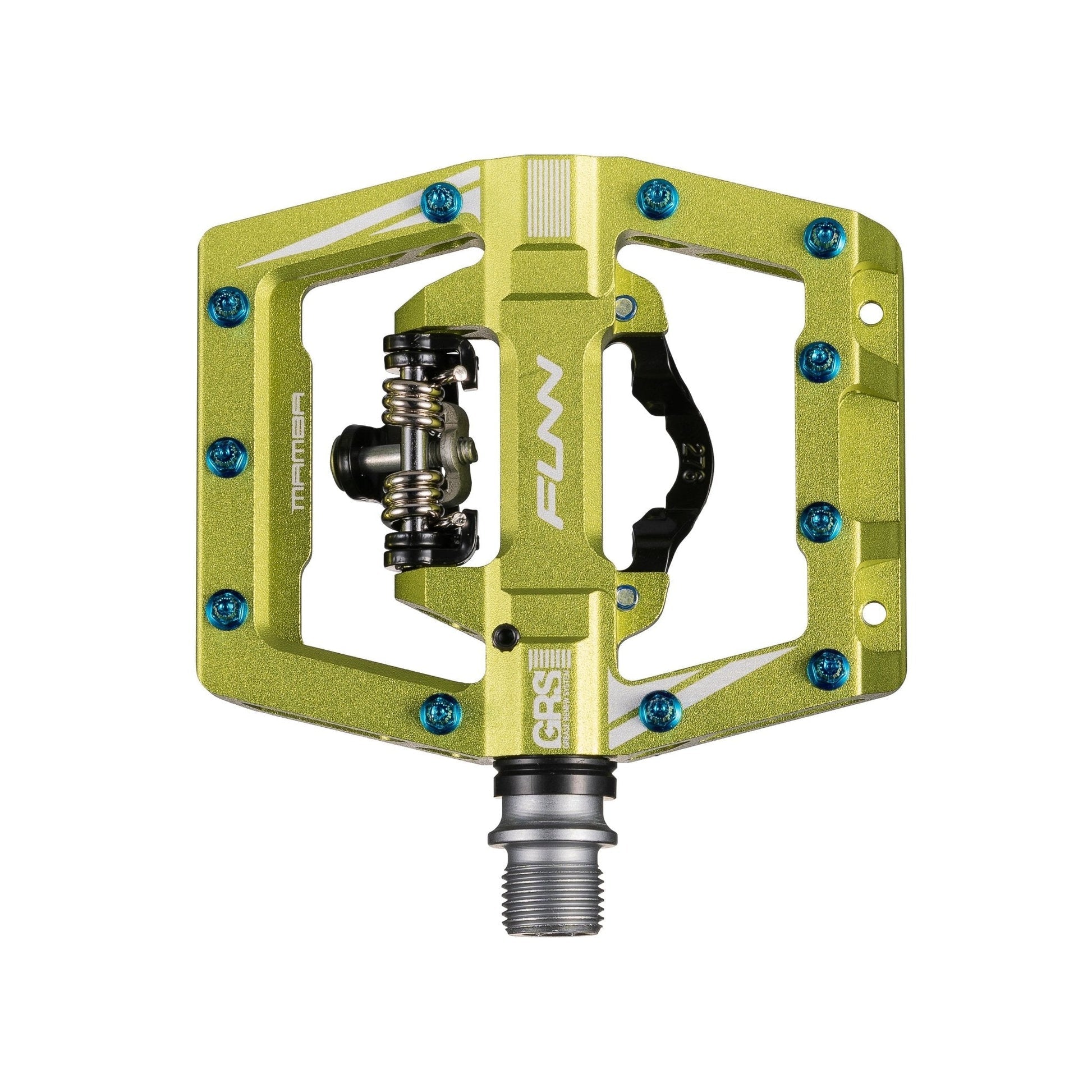 FUNN Mamba S SPD Clipless MTB Single Sided Pedal Pair - Wasabi