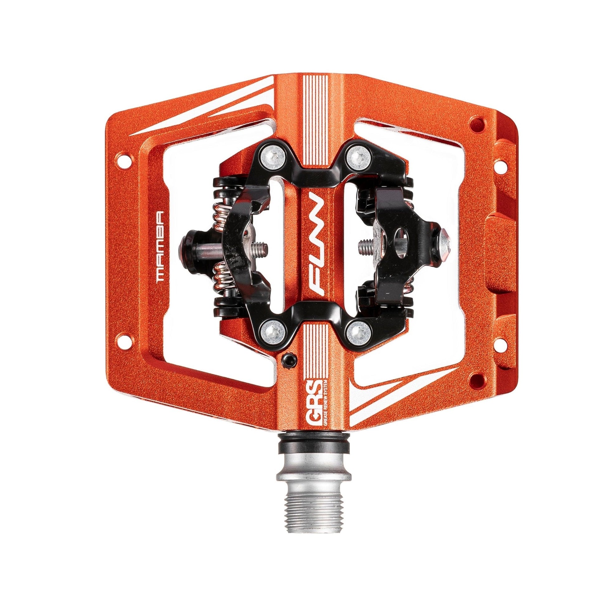 FUNN Mamba S SPD Clipless MTB Double Sided Pedal Pair - Orange