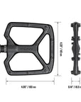FUNN Python V2 Flat MTB Alloy Pedals - Black