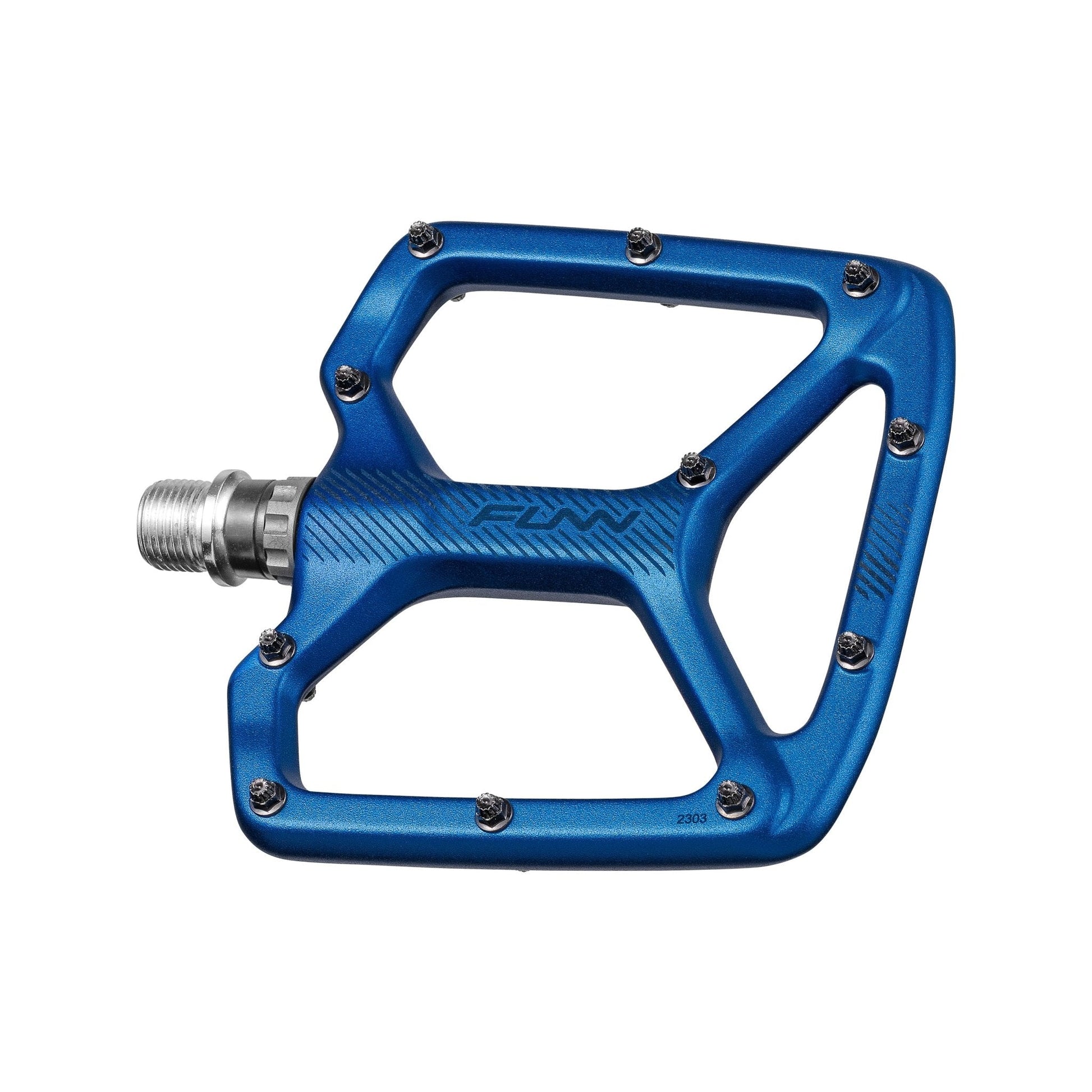 FUNN Python V2 Flat MTB Alloy Pedals - Blue