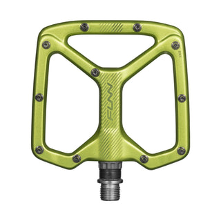 FUNN Python V2 Flat MTB Alloy Pedals - Green