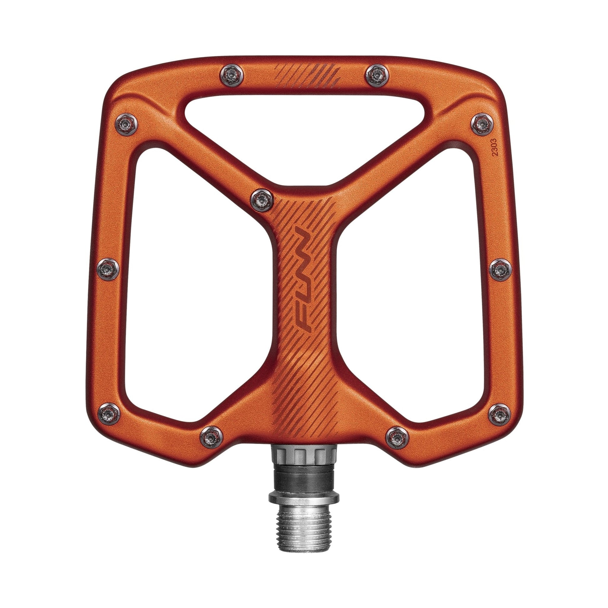 FUNN Python V2 Flat MTB Alloy Pedals - Orange