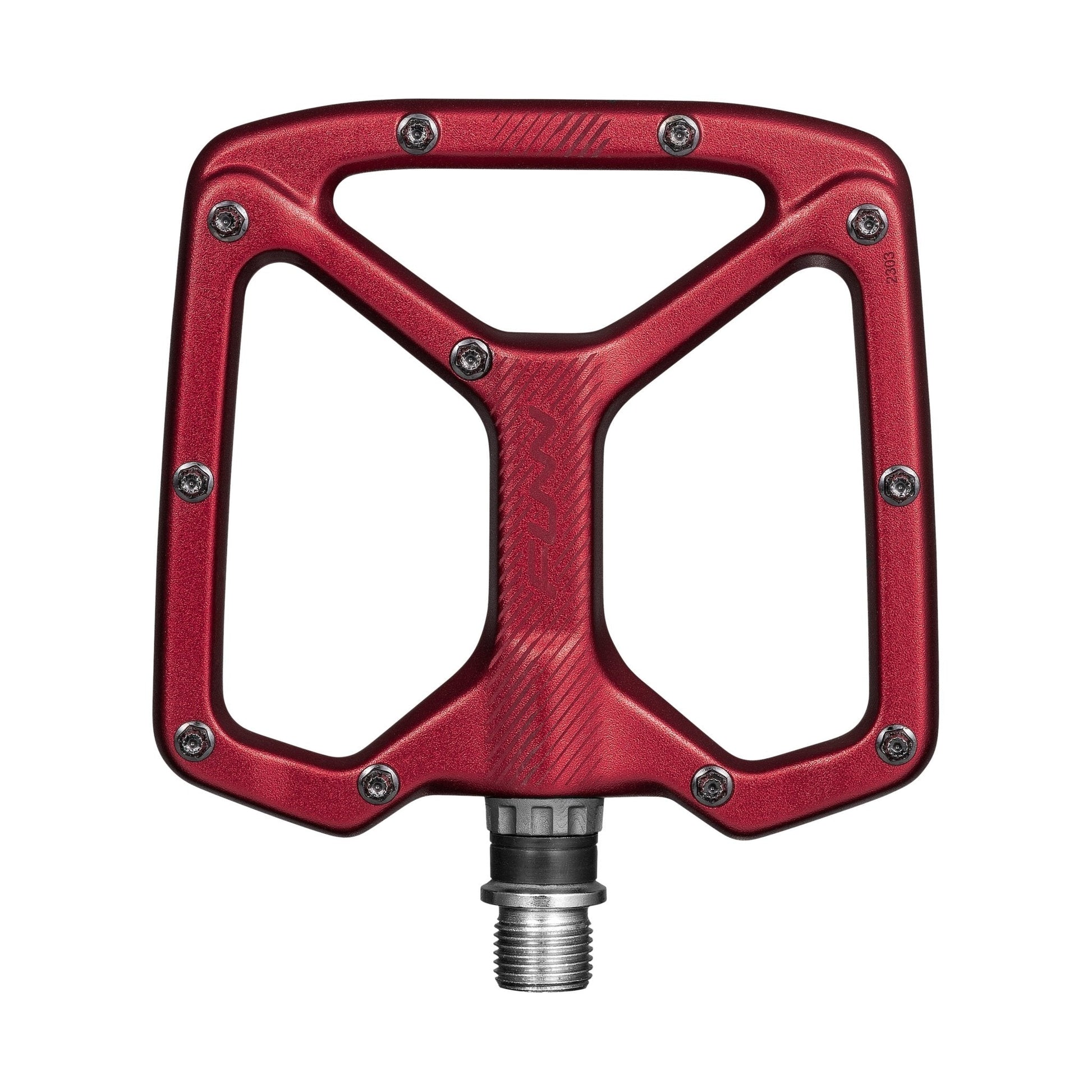 FUNN Python V2 Flat MTB Alloy Pedals - Red