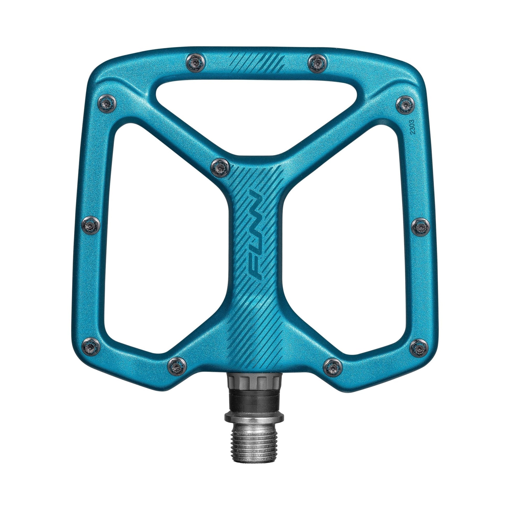 FUNN Python V2 Flat MTB Alloy Pedals - Turquoise
