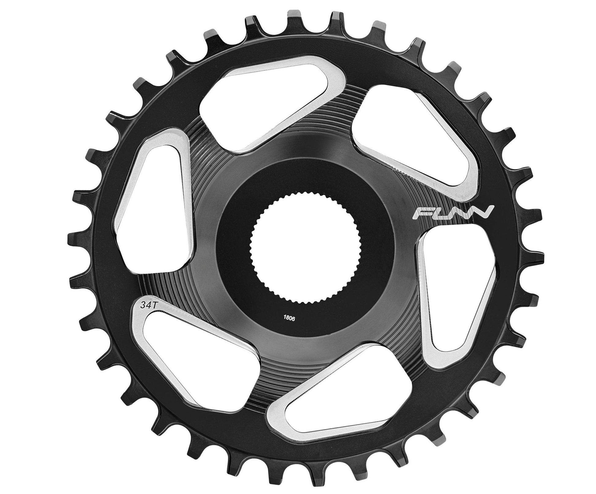 FUNN Solo ES Narrow-Wide 36T Chainring For E-Bike - Black