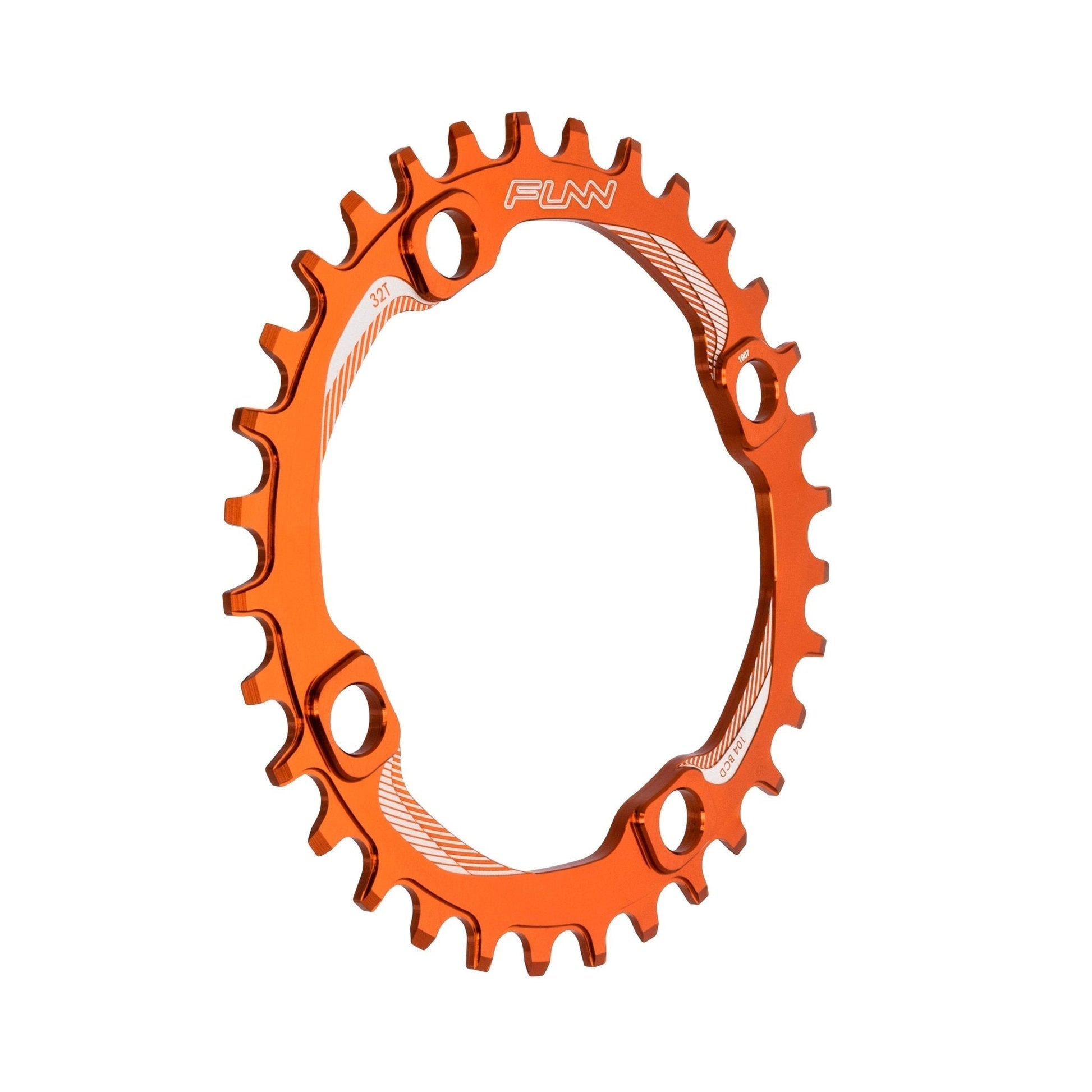 FUNN Solo Narrow-Wide 32T Chainring 104 BCD - Orange